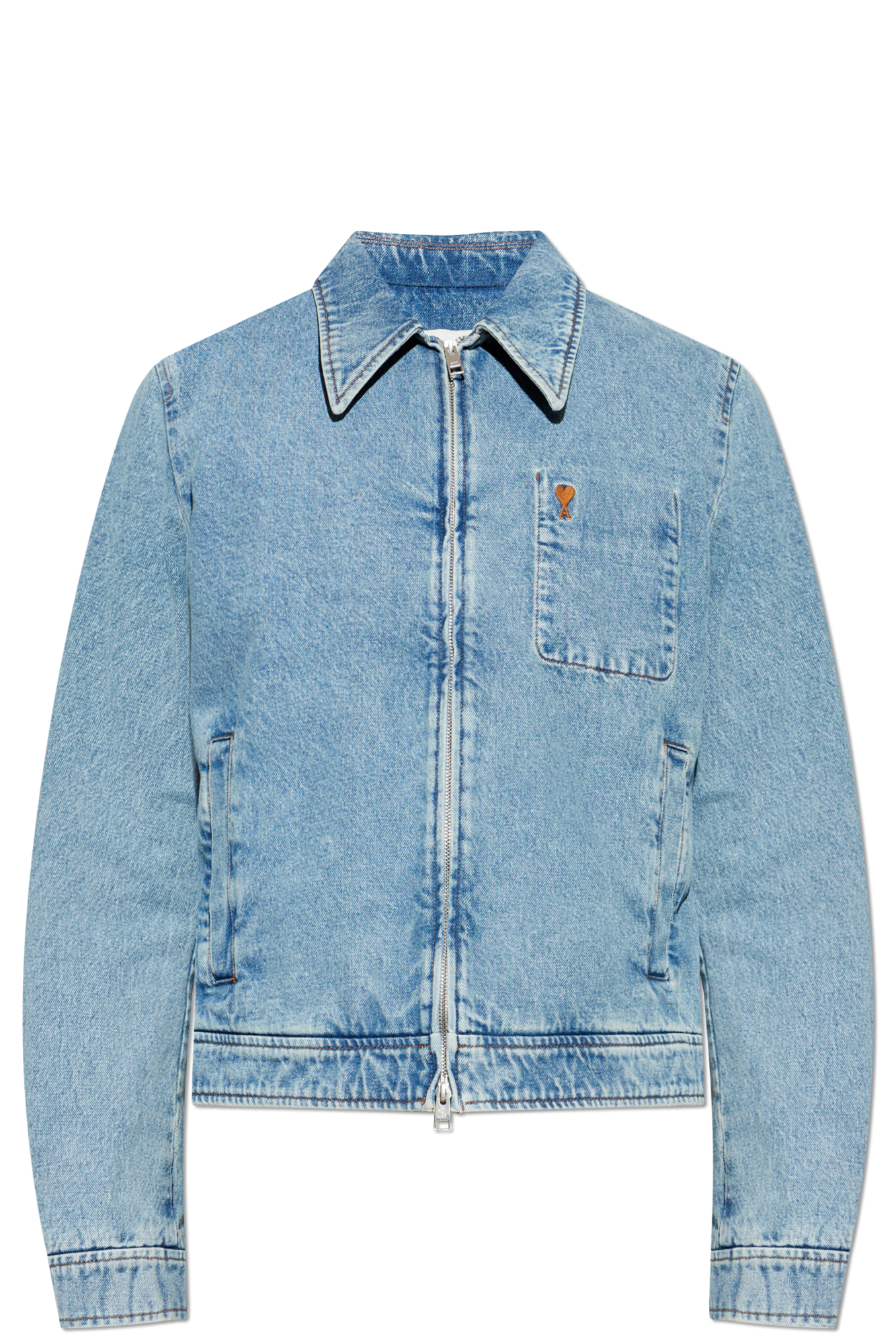 Ami Alexandre Mattiussi Denim jacket with patch | Men's | Vitkac